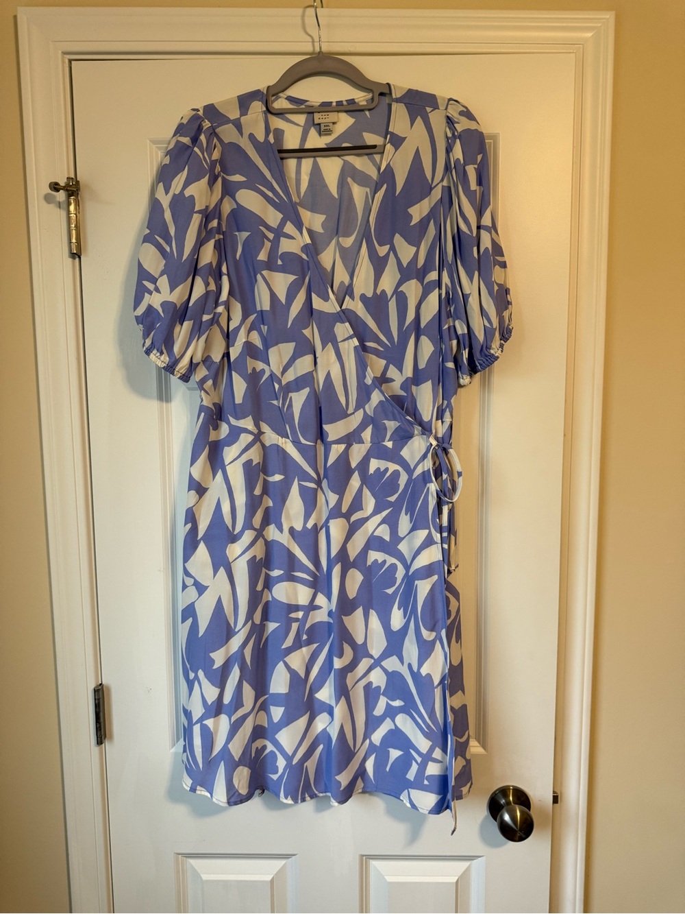 A New Day Floral Wrap Dress with Tie Waist